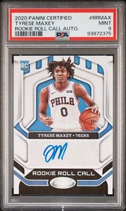 Tyrese Maxey 2020 Certified Rookie Roll Call Autographs #RRMAX 76ers RC - PSA 9 - Bild 1 von 2