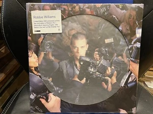 LIMITED EDITION ROBBIE WILLIAMS LIFE THRU A LENS 25TH ANNIV PICTURE DISC VINYL - Picture 1 of 4