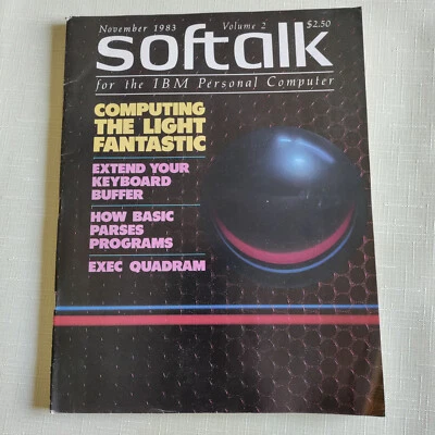 Softalk Vintage IBM Personal Computer Magazine November 1983 212 Pages - Image 1 of 2