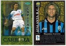 2001 Captani Massimo Carrera Atalanta Football Cards C1 World Cup