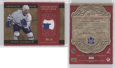 2007-08 Upper Deck Artifacts Treasured Swatches Red /10 Doug Gilmour Patch HOF