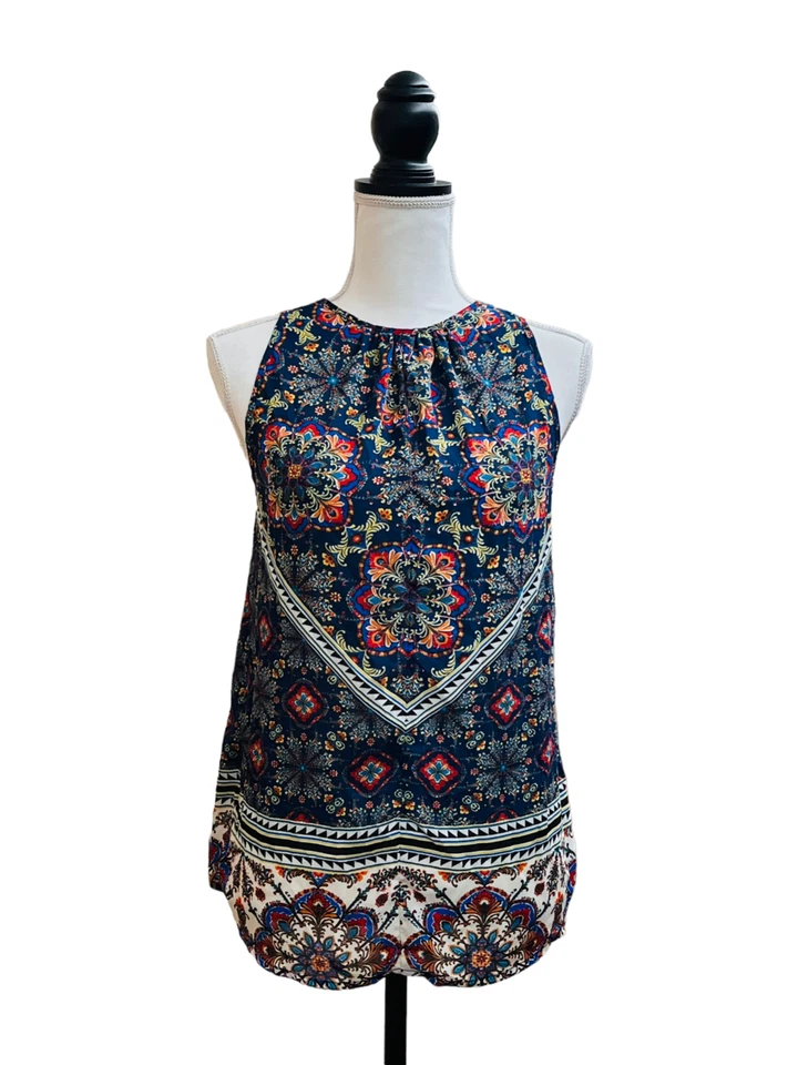 Blusa sin mangas Lily blanca con corbata y espalda abierta para mujer M Foto 1 de 4