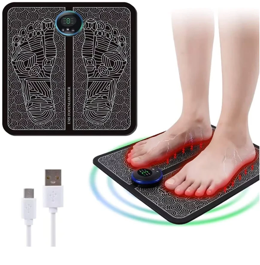 N.D Elettrostimolatore PIEDI circolazione EMS elettrico massaggiatore plantare USB