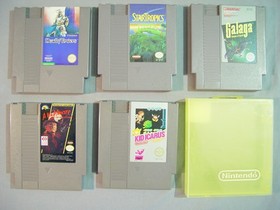 LOTTO 5 GIOCHI NES KID ICARUS STAR TROPICS DEADLY TOWERS GALAGA NIGHTMARE ON OLM ST