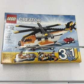 LEGO Creator Transport Chopper 7345 3 in 1 Helicopter Seaplane Ferry Set NEW