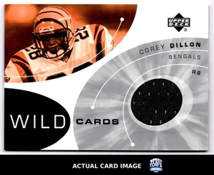2002 Upper Deck Wild Cards #WC-CD COREY DILLON Cincinnati Bengals MEM NM - Picture 1 of 4