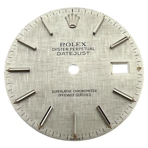 Genuine Rolex Oyster Perpetual Datejust 36mm Linen Dial Silver 16014 16234 - Picture 1 of 4