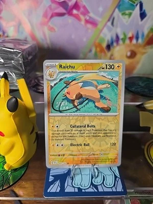 Raichu 052/162 Sv05: Temporal Forces Reverse Holo - Image 1 of 4
