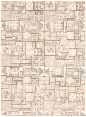 Alfombra oriental tradicional anudada a mano alfombra de 9'0" x 12'3" Foto 1 de 4