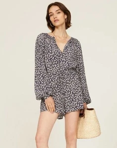 Polo Ralph Lauren Floral Viscose Romper Shorts Long Sleeve Size 4 NEW - Picture 1 of 20