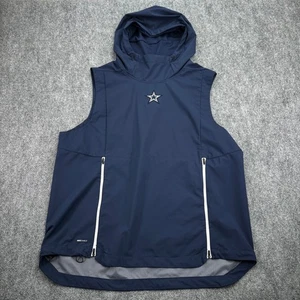 Nike NFL Dallas Cowboys Chaleco Escudo Para Hombres XL Sin Mangas Con Capucha Cortavientos Ventilado - Imagen 1 de 12