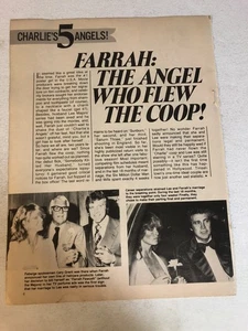 1970s Farrah Fawcett Angel Who Flew Coop Vintage Magazine Article One Page ART4 - Picture 1 of 2
