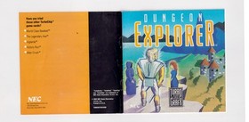 Dungeon Explorer - Authentic Turbografx 16  Instruction Manual Booklet