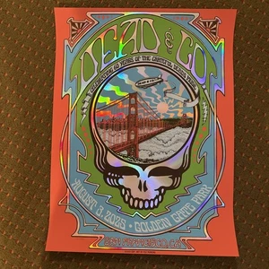 🌹2025 Dead and Company & Co. Foil Poster Golden Gate Park San Francisco 8/3/25 - Picture 1 of 6