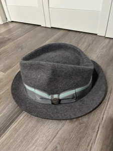 Goorin Bros Hut Fedora Herren mittelgrau Wolle klassisch top - Bild 1 von 5