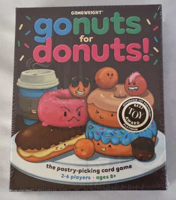 Juego de cartas Gonuts for Donuts SELLADO Gamewright 2017 Go Nuts pastelería selección NUEVO Foto 1 de 4
