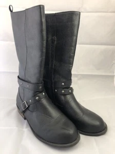 Old Navy 920815-01-1 schwarze Stiefel mit hohen Nieten Größe 5 - Bild 1 von 7