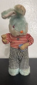 Vintage 60er Jahre Aufzieh Milch Trinken Kaninchen Form 8" T. / keine Milchflasche / funktionstüchtig - Bild 1 von 16