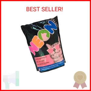 NEON Clumping Silica Gel Crystal Cat Litter, Pink - Picture 1 of 2
