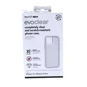 Tech21 Evo Clear Case for iPhone 12 Pro / iPhone 12 - Picture 1 of 4