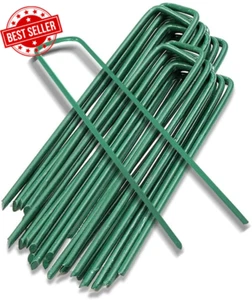 Garden Pegs Pins Ground Stakes Staples Spikes U Shaped Landscape Securing Nail P - Picture 1 of 12