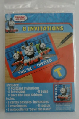 Thomas and Friends Birthday Party Invitations 8 COUNT - Image 1 of 2