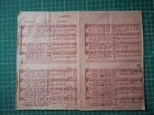 yv074 Ancienne Partition - copie paroles - Hardi les gars - Imagen 1 de 1