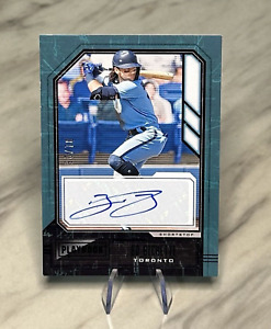 2021 Panini Chronicles Playbook Bo Bichette Auto /25 First off the print