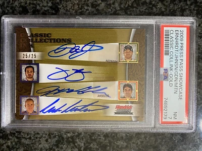 2009 Press Pass SHOWCASE Gold AUTO GORDON EARNHARDT JR JOHNSON MARTIN #25/25 PSA - Image 1 of 2