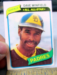 1980 Topps Baseball card, Dave Winfield San Diego Padres 230 excellent condition - Picture 1 of 2