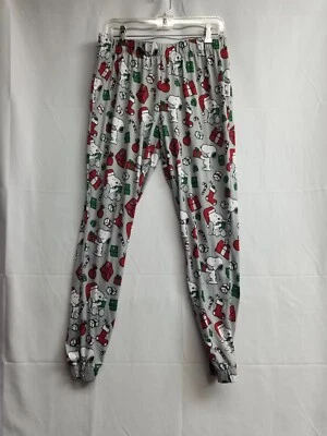 Munki Munki Peanuts Snoopy Pajama Lounge Pants Womens Size Medium Gray - Image 1 of 4