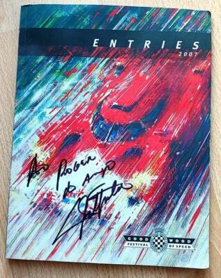 Formula 1, F1 Emerson Fittipaldi original signed GOODWOOD program 2007 - Image 1 of 2