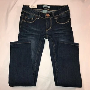 Mudd Juniors Girls Skinny 401 Jeans Size 6 6R dark enzyme adjustable - Picture 1 of 12
