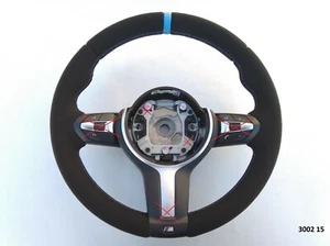 BMW X3 F25 F26 X5 F15 F16 M-TECH M SPORT NEW ALCANTARA SUEDE LEATHER THICK blue - Picture 1 of 12
