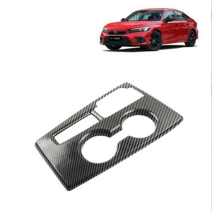 Carbon Fiber 1X Gear Shift Box Panel Cover Trim For Honda Civic 2022 11th Gen - Picture 1 of 6