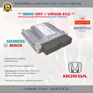 HONDA IMMOBILLIZER / IMMO OFF DELETE *SAME DAY SERVICE* - Picture 1 of 1