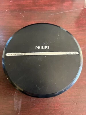 CD player portátil Philips EXP2546 100 segundos Magic ESP Discman preto AS-IS PARTS - Imagem 1 de 4