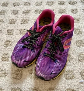 Newton Distance 12 Women’s Athletic Running Shoes Sneakers 7.5 Purple Yellow - Picture 1 of 17