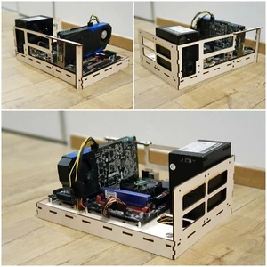 OPEN PC Case - W-CASE 2 ATX / Hand made / Test bench / RAW HARDWARE - Zdjęcie 1 z 12
