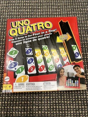 UNO Quatro Game with Colored Tiles & Plastic Game Grid for Adult! - Image 1 of 2