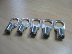 Lot of (5) Cable Lug 6AWG 16mm² 3/8" M10 Battery Lug Ring Terminal #E71BL - Picture 1 of 5