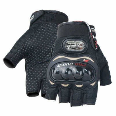 Pro-biker Motorbike Riding Motorcycle Cycling Bicycle Half Finger Gloves M-2XL - Image 1 of 4