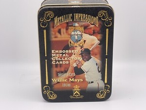 Metallic Impressions Cooperstown Collection 5-Metal Card Set in Tin Willie Mays 