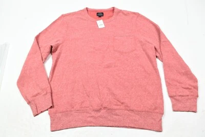 Sudadera J.Crew Monterey Para Hombre XL Roja Polar Manga Larga Pullover Ajuste Regular Foto 1 de 4