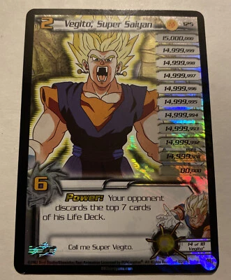 DBZ Card Limited Vegito, Super Saiyan 6* Ultra Rare 125 UR - Image 1 of 4