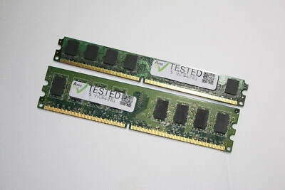 ✔️WORKING - 1024MB (2 X 512MB) DDR2 667MHz DIMM PC2-5300 PC RAM MEMORY - NON ECC - Image 1 of 4