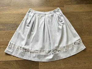 DOROTHY PERKINS light blue skirt with lace detail, SIZE 16, length 66cm, lined - Picture 1 of 6