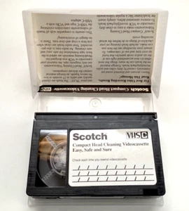VHS-C Compact Head Cleaning Videocassette Vintage Scotch - Bild 1 von 4