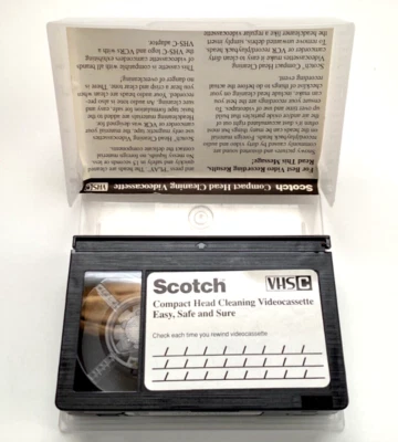 VHS-C Compact Head Cleaning Videocassette Vintage Scotch - Bild 1 von 4