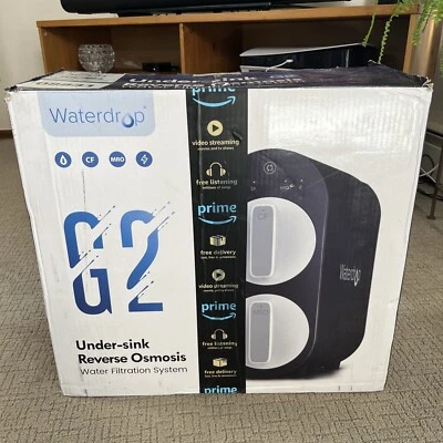 Waterdrop G2 Reverse Osmosis, 400 GPD, Tankless RO Water Filter System WD-G2-B - Image 1 of 4